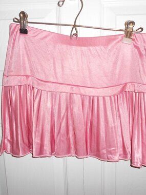 Bubblegum Pink Pleated Miniskirt